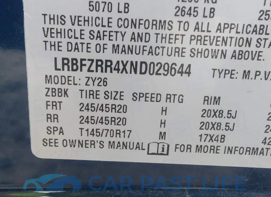 LRBFZRR4XND029644# 9