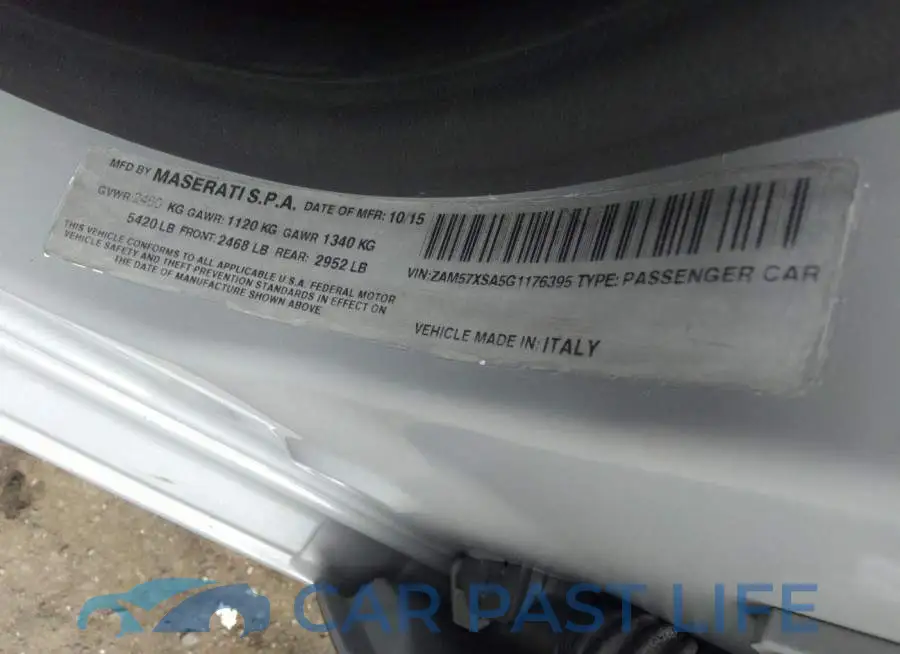 ZAM57XSA5G1176395# 9