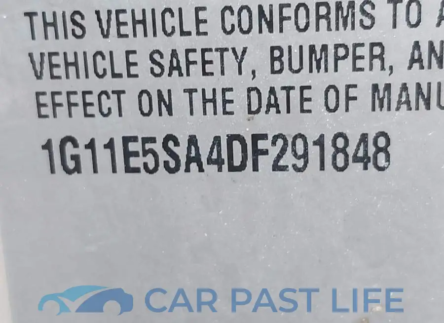 1G11E5SA4DF291848# 9