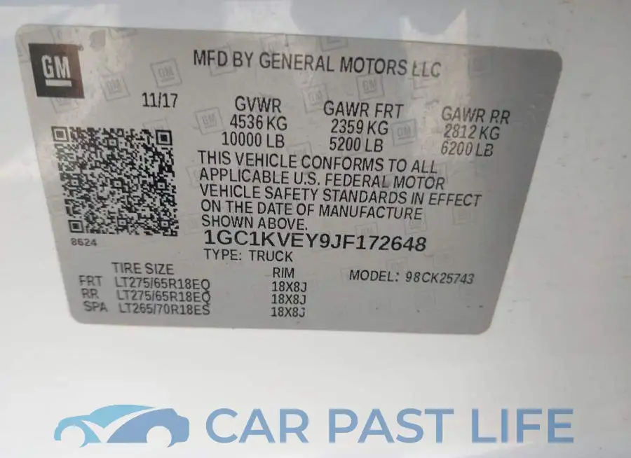1GC1KVEY9JF172648# 9