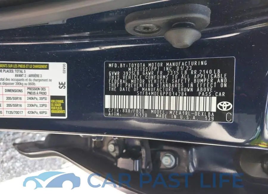 5YFB4MDE6PP014284# 9