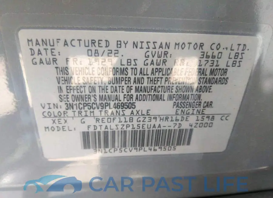 3N1CP5CV9PL469505# 9