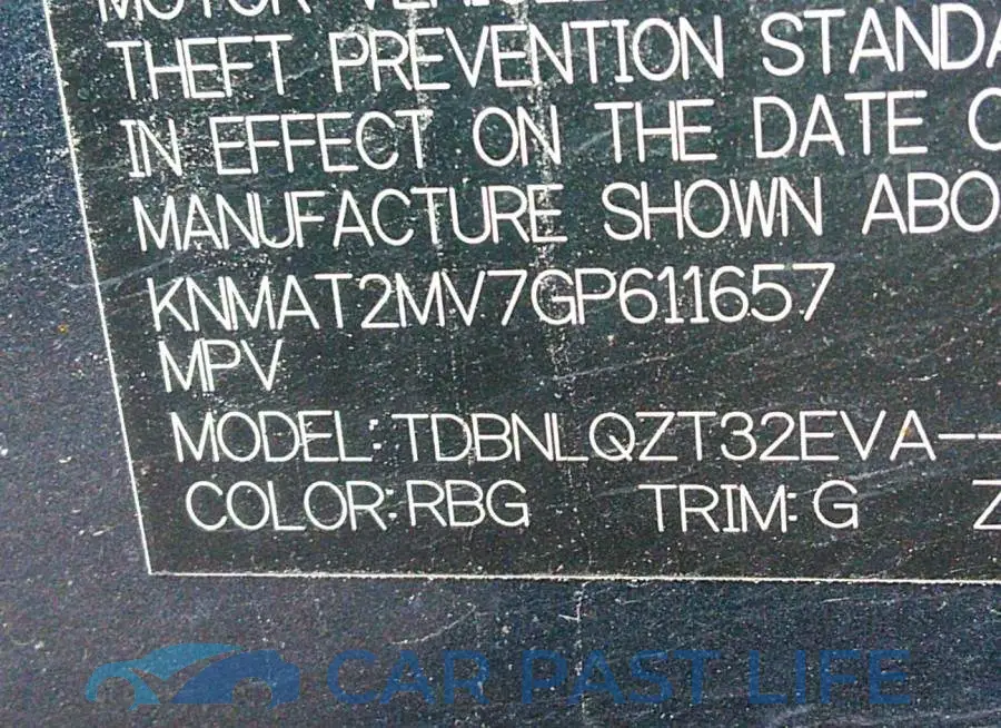 KNMAT2MV7GP611657# 9