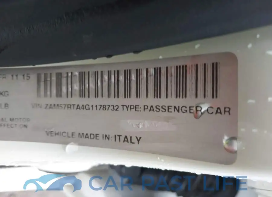 ZAM57RTA4G1178732# 9