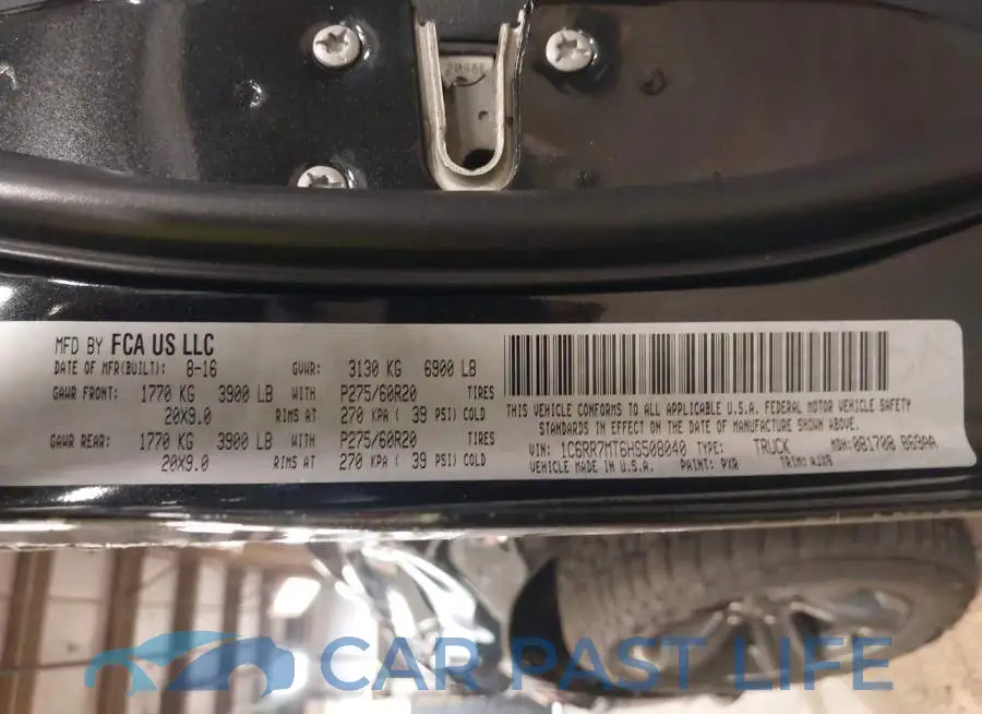 1C6RR7MT6HS508040# 9