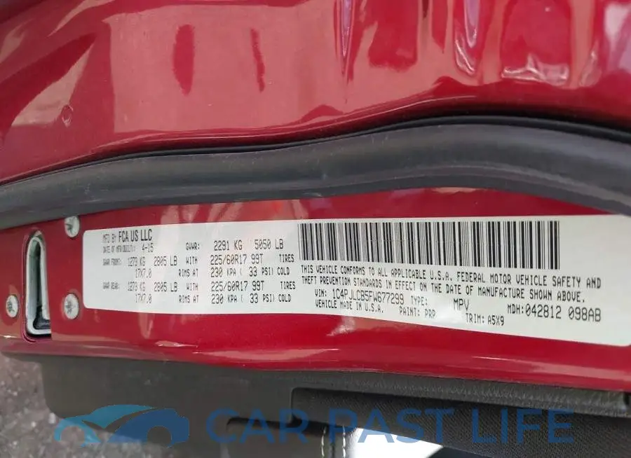 1C4PJLCB5FW677299# 9