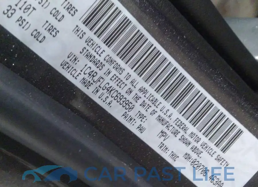 1C4RJFLG4KC693950# 9