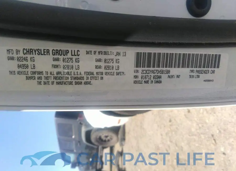 2C3CDYAG7DH581580# 9