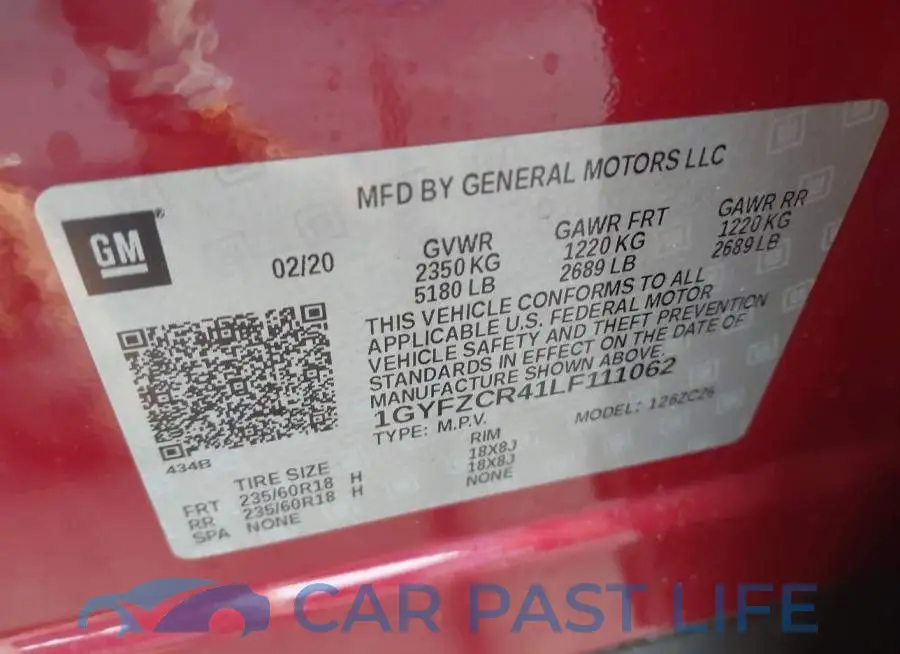 1GYFZCR41LF111062# 9