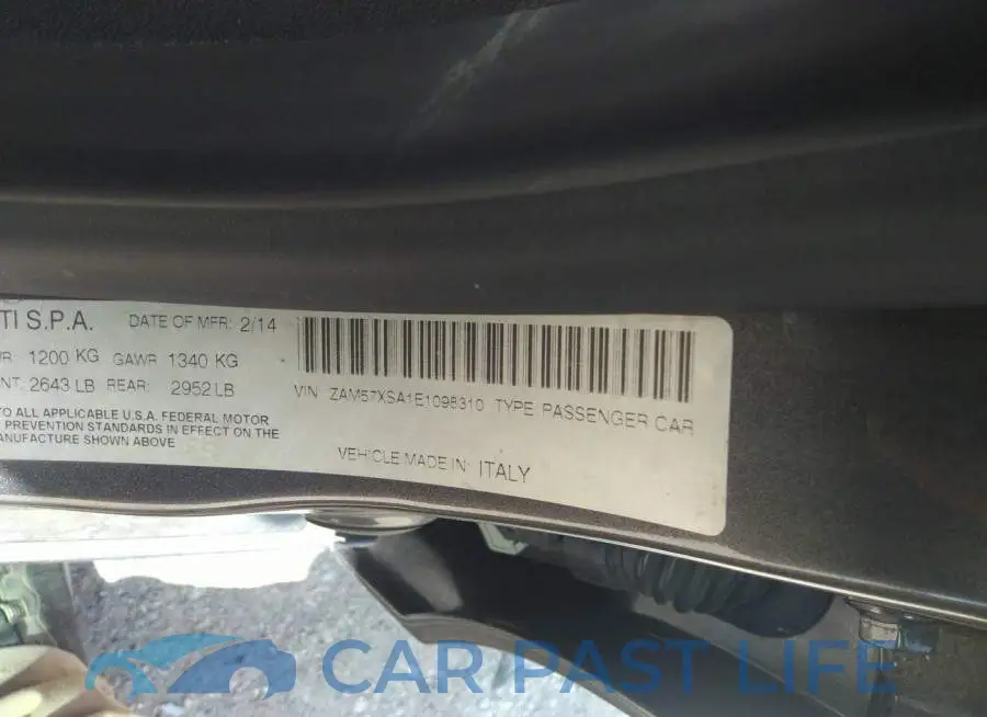 ZAM57XSA1E1098310# 9
