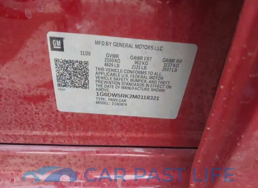 1G6DW5RK2M0118321# 9