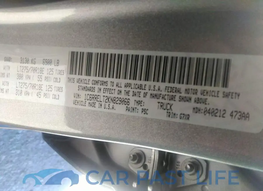 1C6RRELT2KN829066# 9