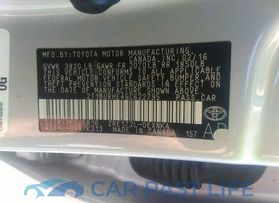 2T1BURHE4GC622795# 9