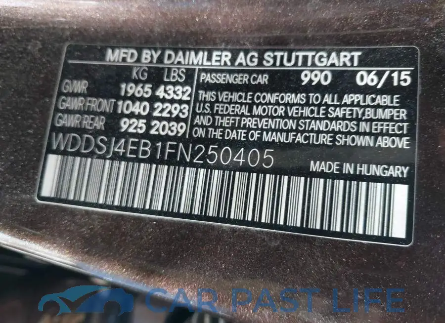 WDDSJ4EB1FN250405# 9
