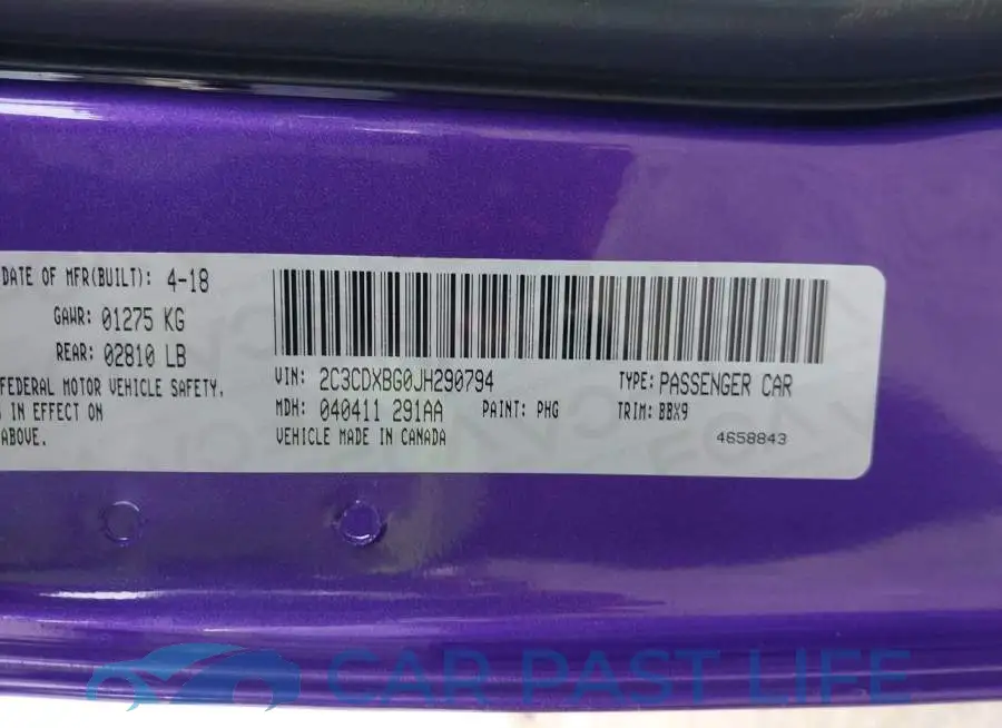 2C3CDXBG0JH290794# 9