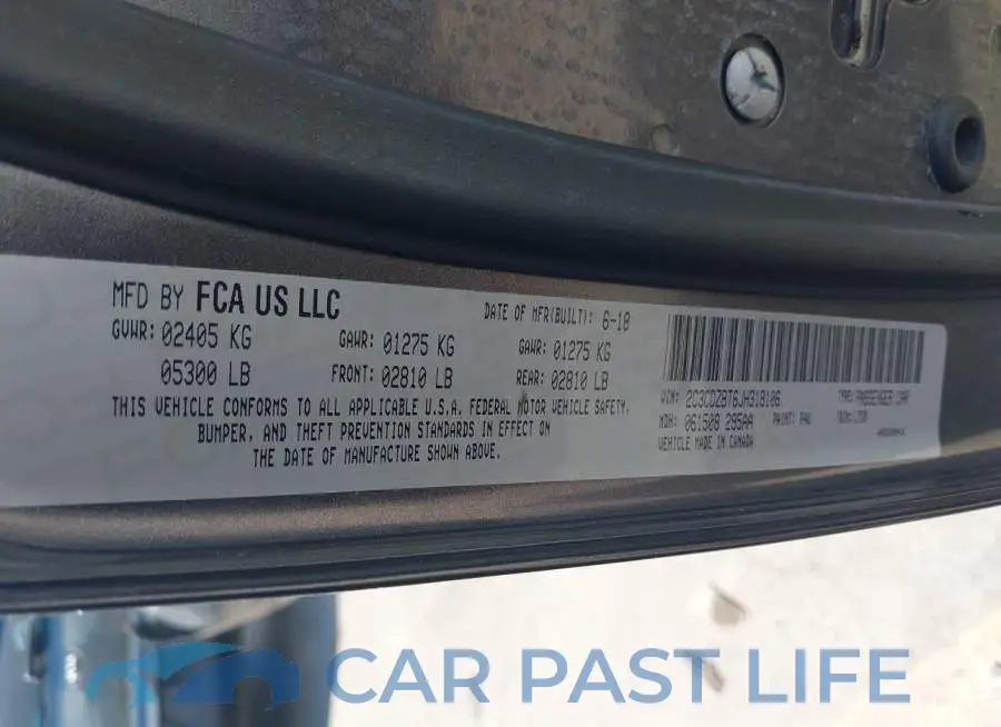 2C3CDZBT6JH318106# 9