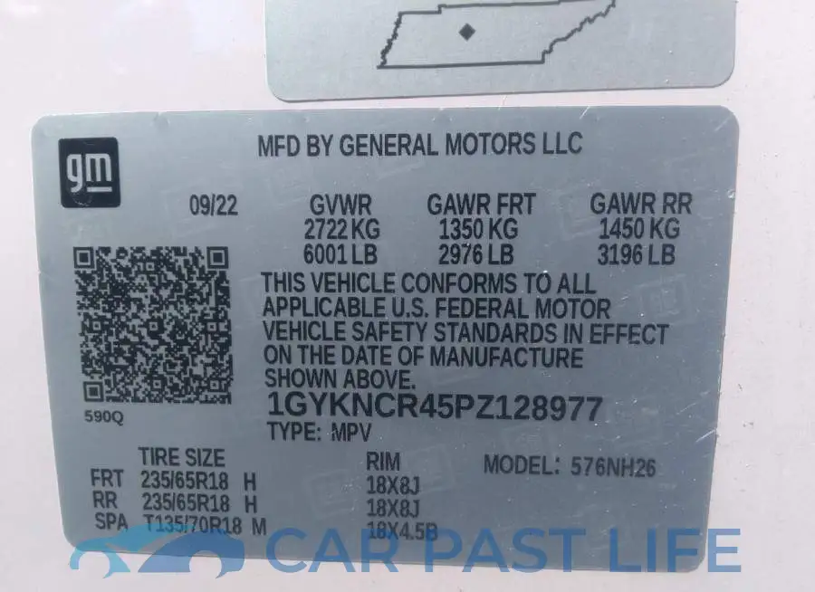 1GYKNCR45PZ128977# 9
