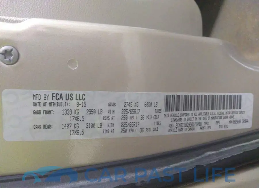 2C4RC1BG9GR121088# 9