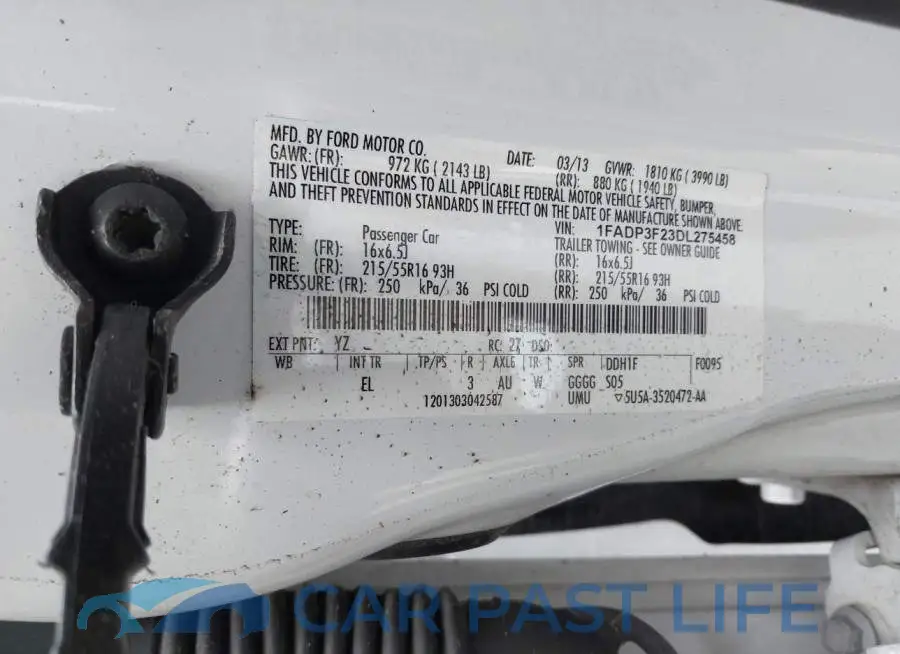 1FADP3F23DL275458# 9