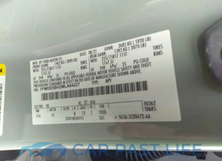 1FMDE5BH2MLA84227# 9
