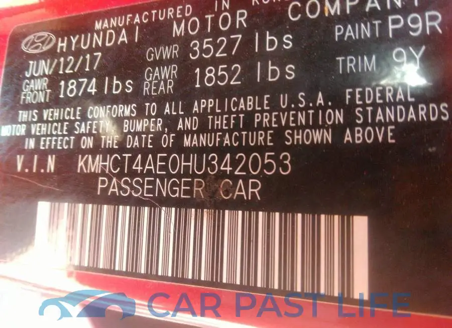 KMHCT4AE0HU342053# 9