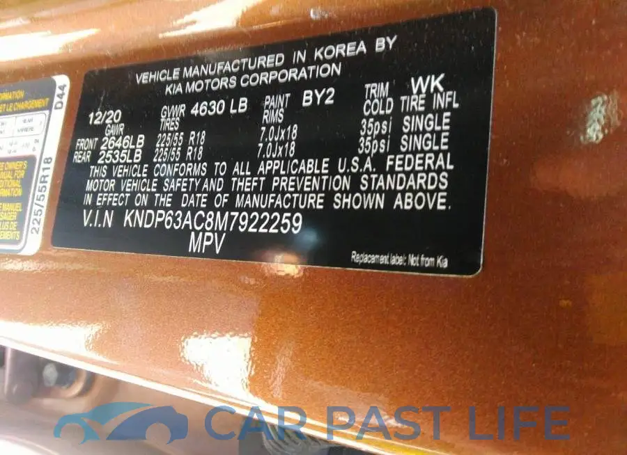 KNDP63AC8M7922259# 9