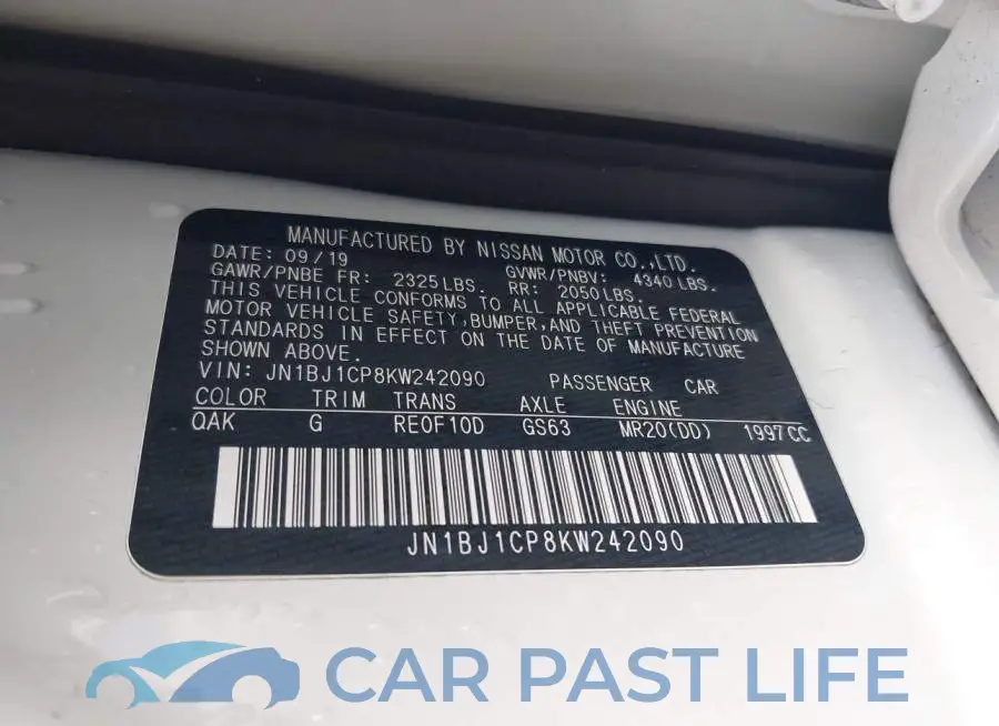 JN1BJ1CP8KW242090# 9