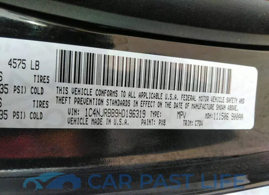1C4NJRBB9HD196319# 9