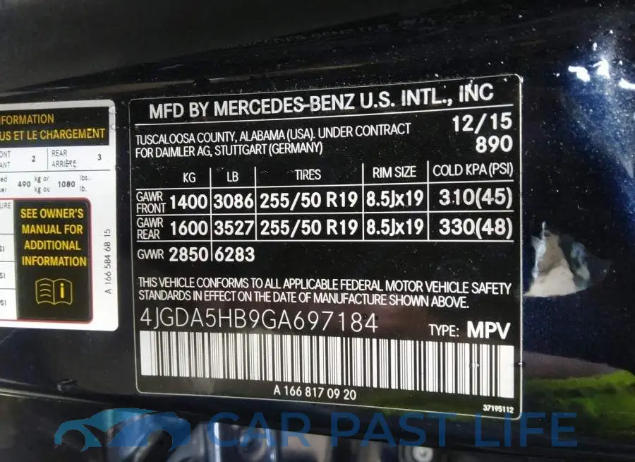 4JGDA5HB9GA697184# 9
