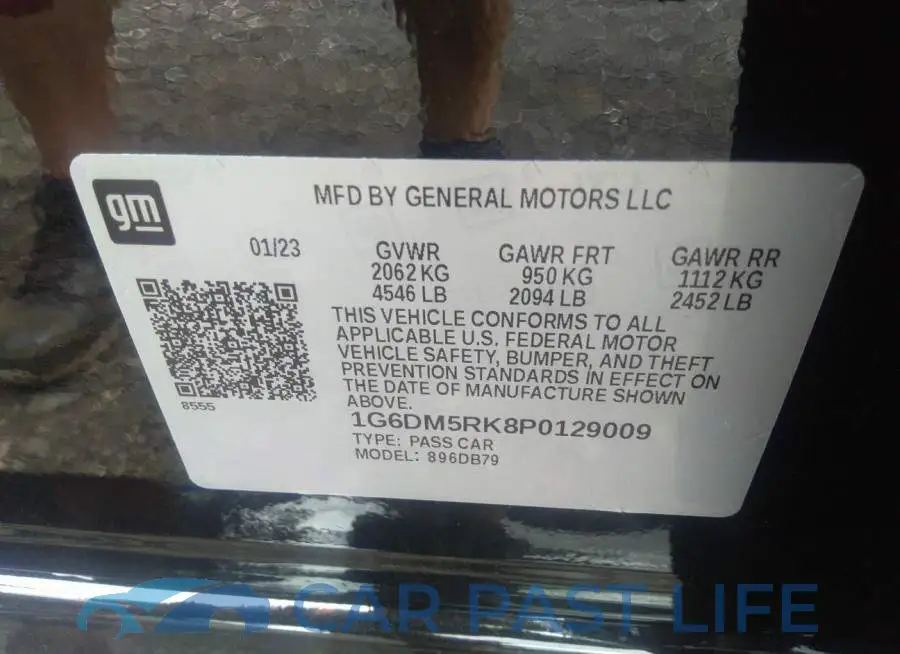 1G6DM5RK8P0129009# 9