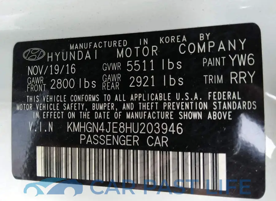 KMHGN4JE8HU203946# 9
