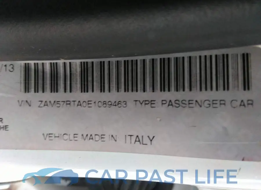 ZAM57RTA0E1089463# 9