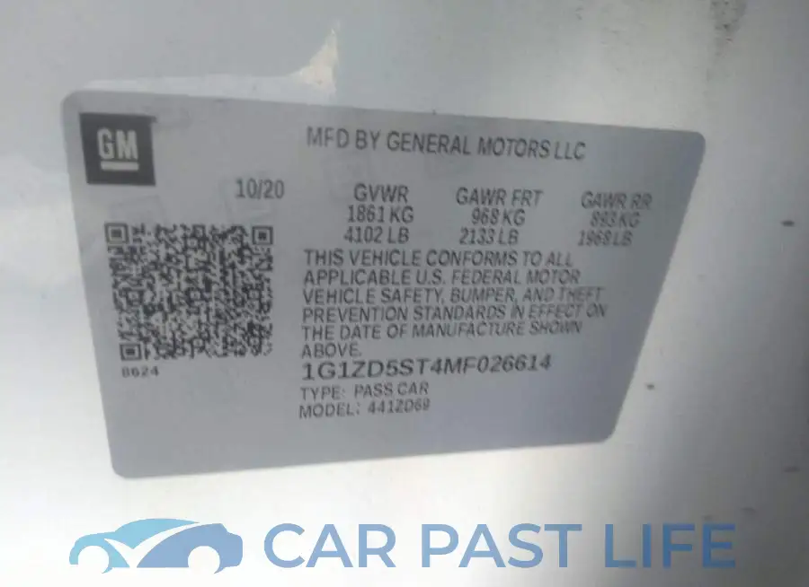 1G1ZD5ST4MF026614# 9