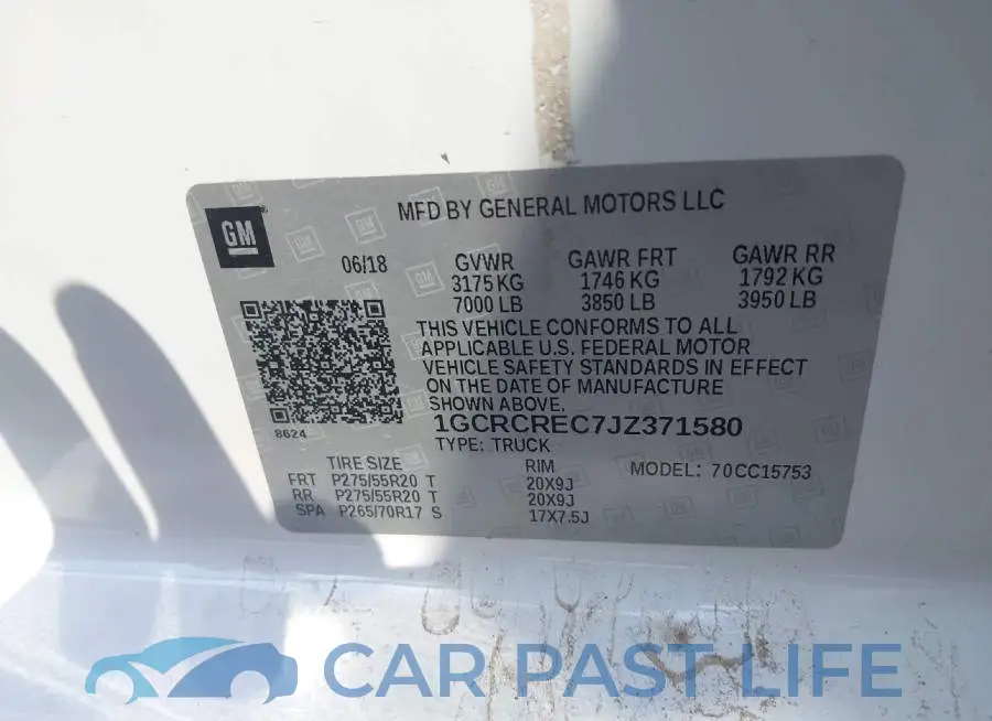 1GCRCREC7JZ371580# 9