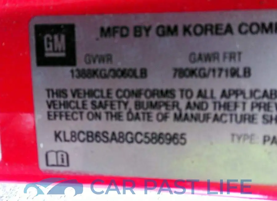 KL8CB6SA8GC586965# 9