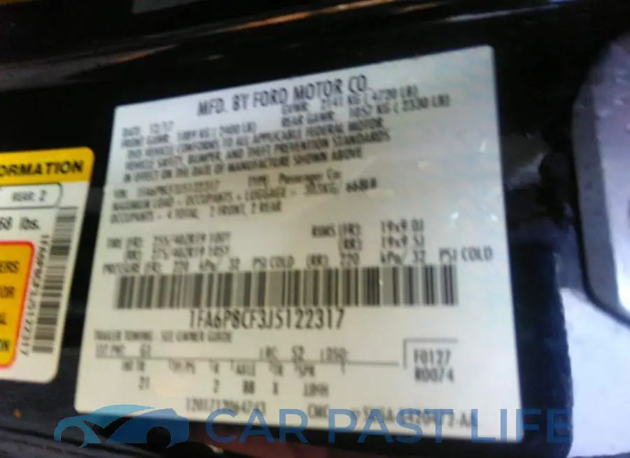 1FA6P8CF3J5122317# 9