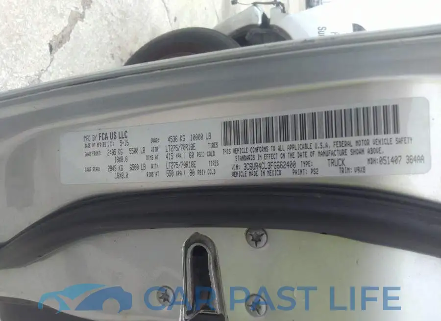 3C6UR4CL3FG662400# 9