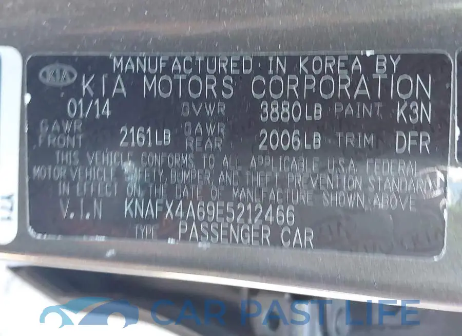KNAFX4A69E5212466# 9