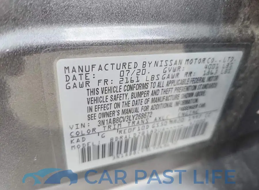3N1AB8CV3LY268672# 8