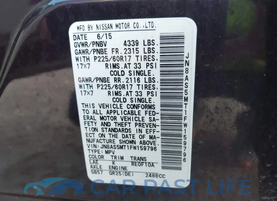 JN8AS5MT1FW159796# 9
