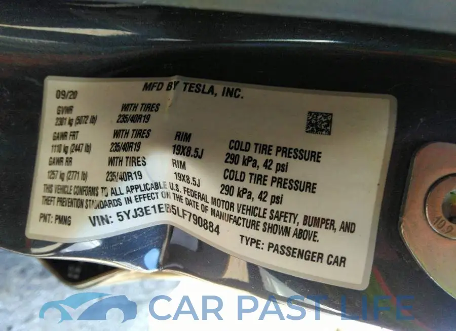 5YJ3E1EB5LF790884# 9