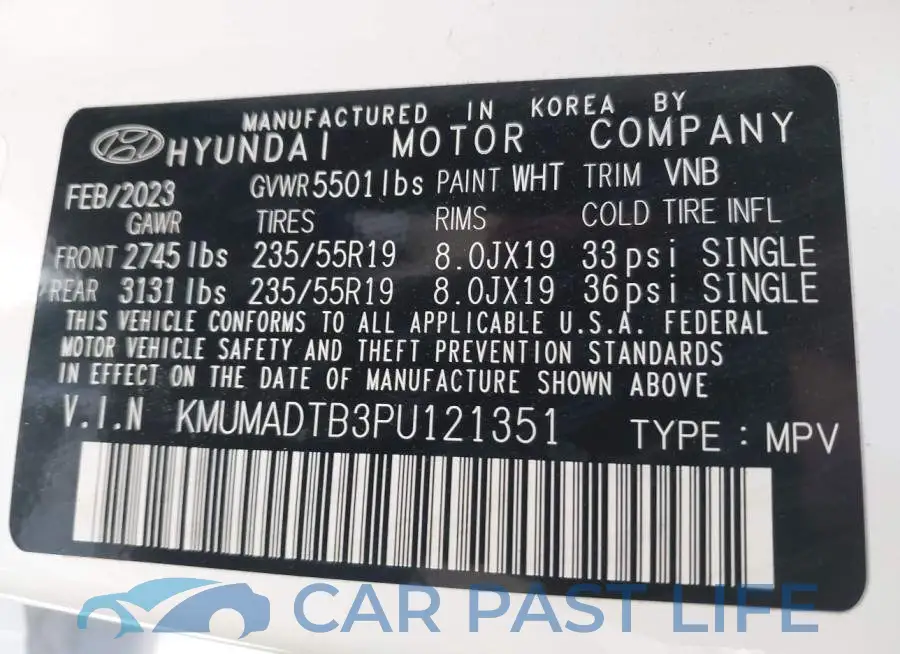 KMUMADTB3PU121351# 9