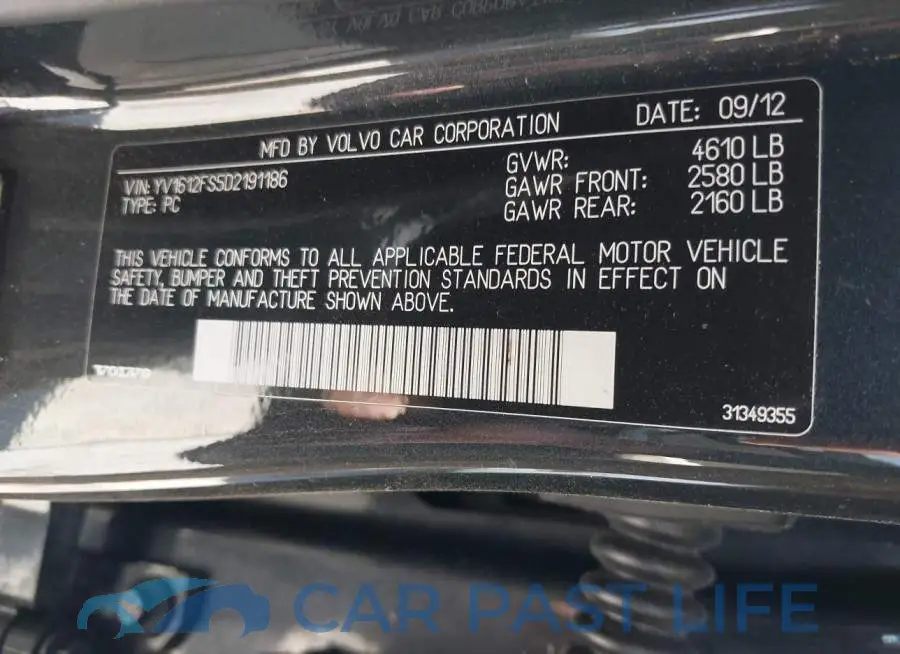 YV1612FS5D2191186# 9