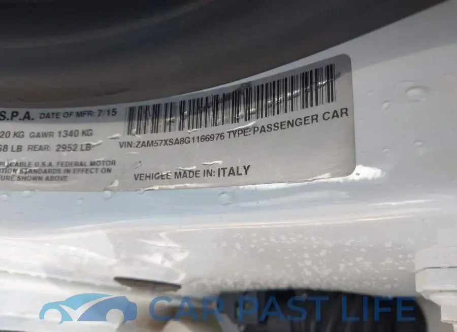 ZAM57XSA8G1166976# 9