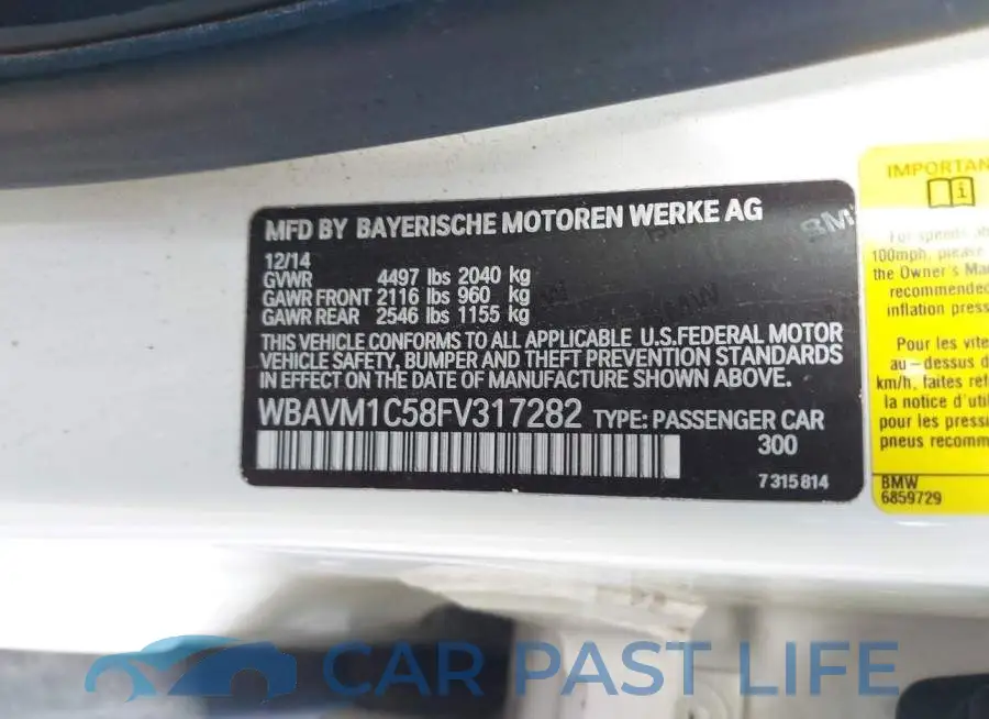 WBAVM1C58FV317282# 9