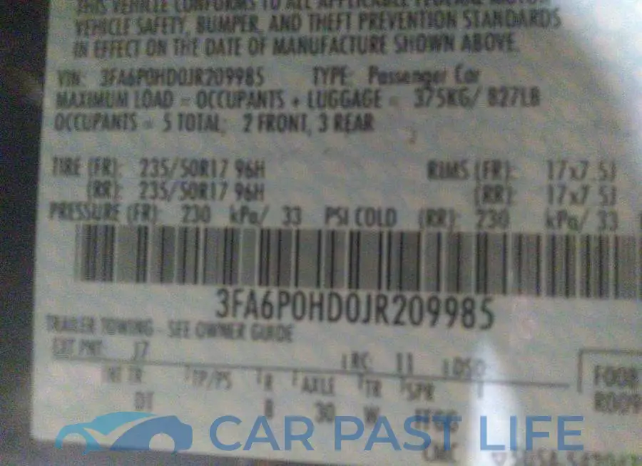 3FA6P0HD0JR209985# 9