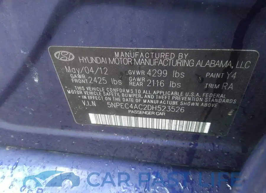 5NPEC4AC2DH523526# 9