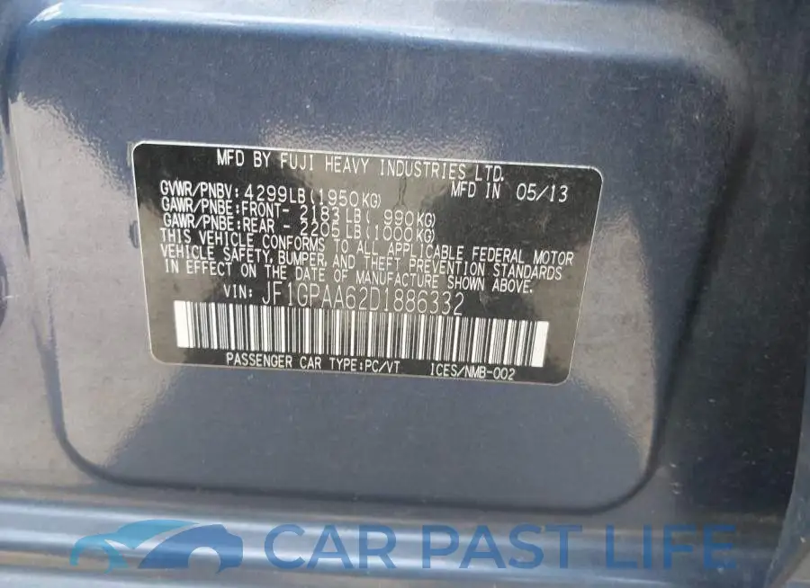 JF1GPAA62D1886332# 9