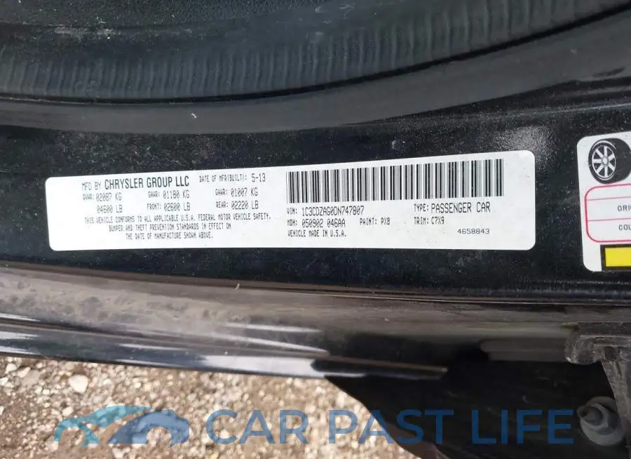 1C3CDZAG0DN747807# 9