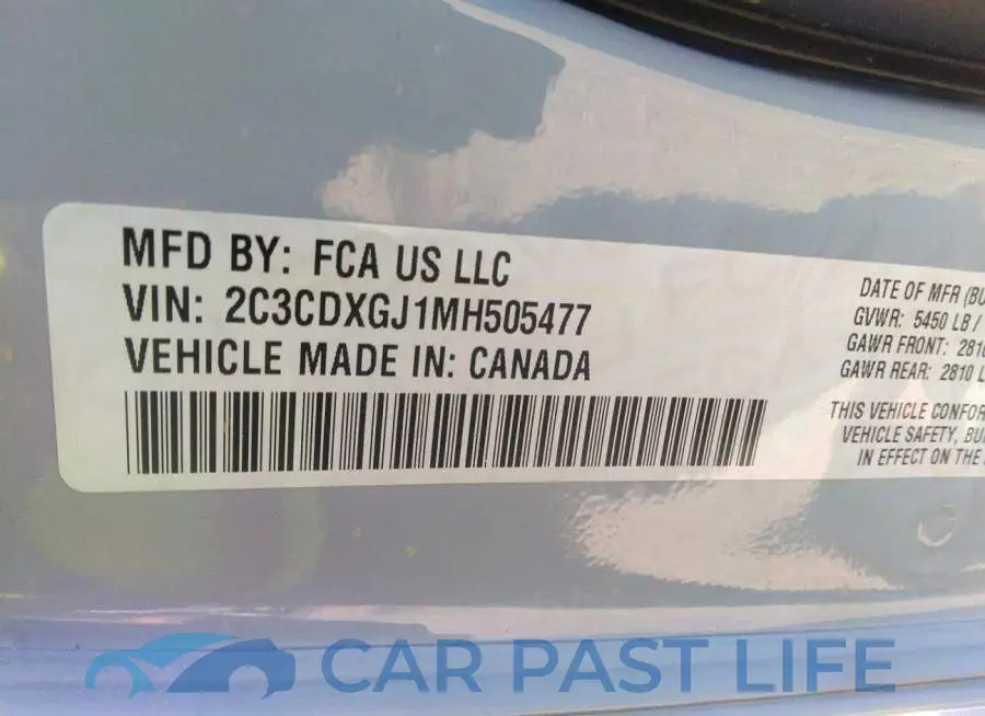 2C3CDXGJ1MH505477# 9